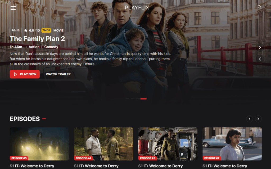 Playflix theme blogger